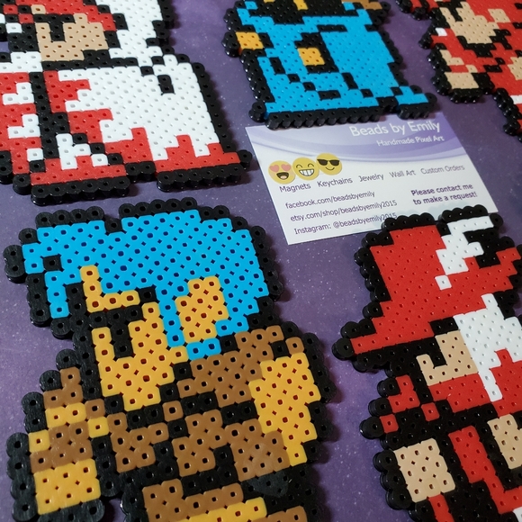 Final Fantasy Magnets -Pixel Art -Nerdy Home Decor - Picture 10 of 10
